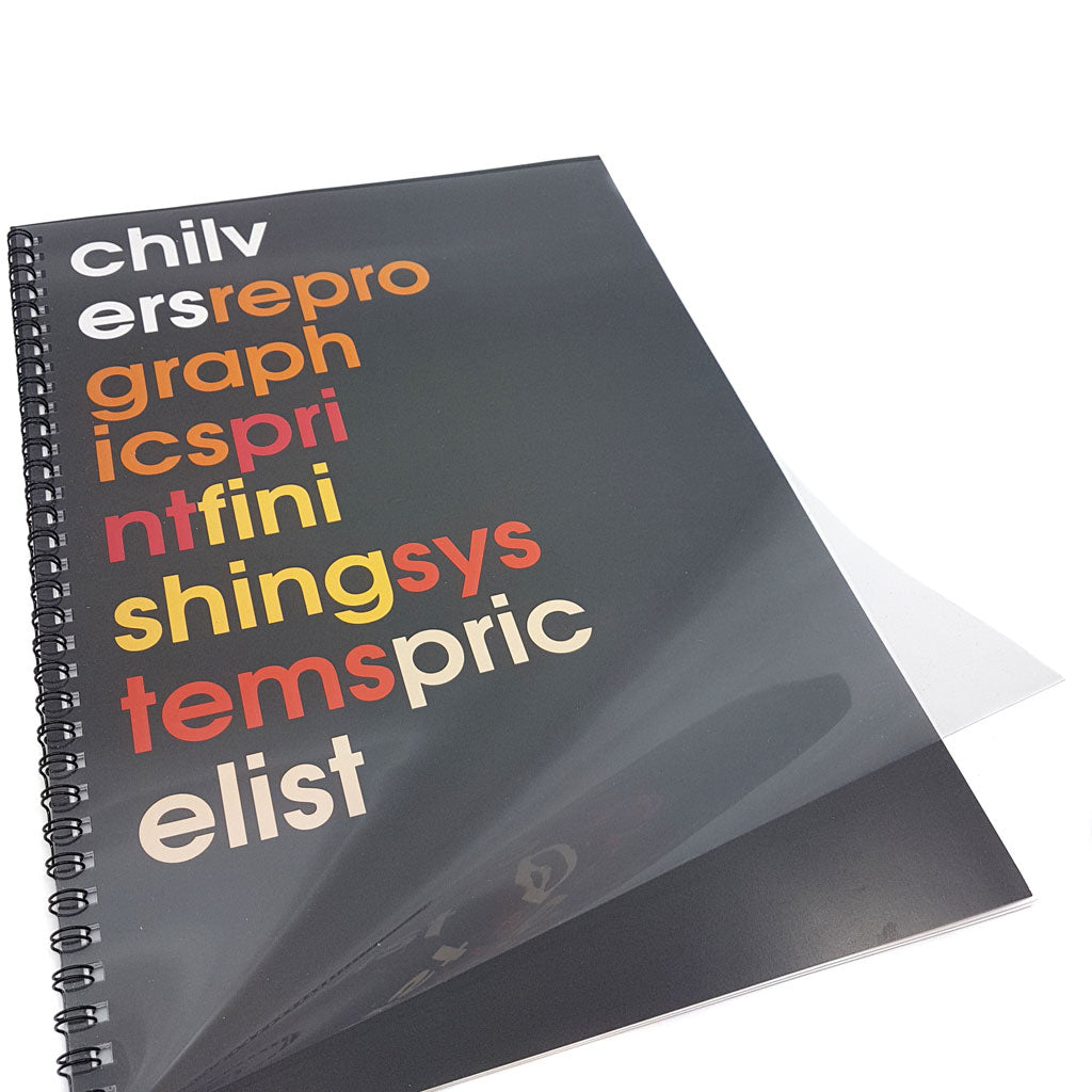 A4 180 Micron PVC Binding Covers (100)