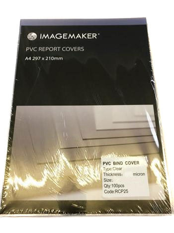 A4  180 Micron PVC Binding Covers (100)