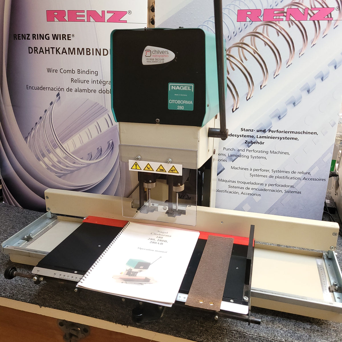 Used / Pre-owned Nagel 280 Twin Spindle Paper Drill