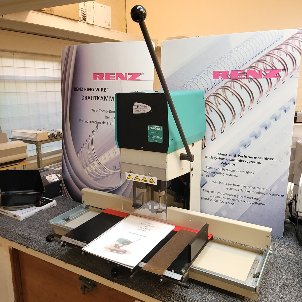 Used / Pre-owned Nagel 280 Twin Spindle Paper Drill