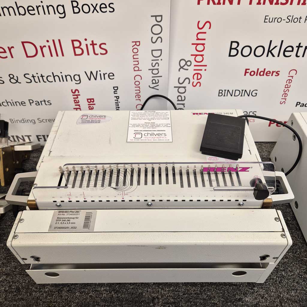 Used / Pre-owned Renz DTP-340M with 2:1 Oblong Die