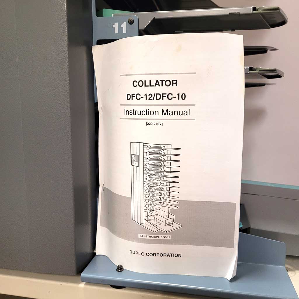 Used / Pre-owned Duplo DFC-12 Collator
