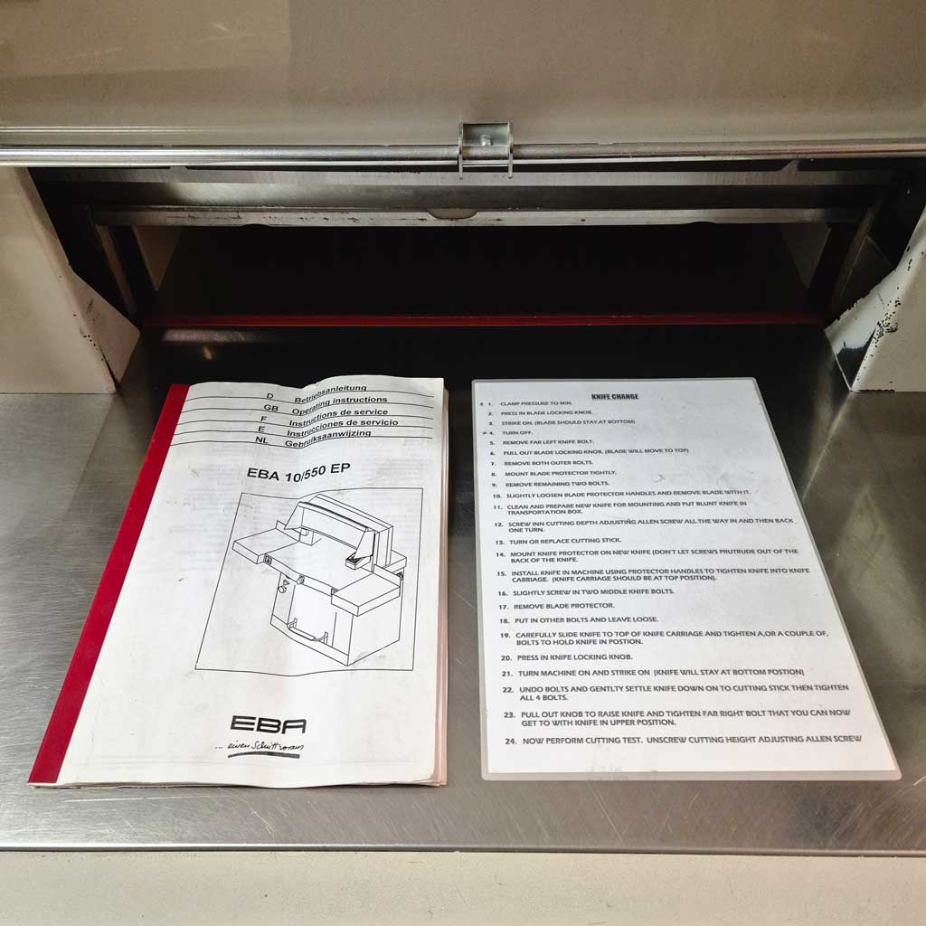 Used / Pre-owned EBA 550 Guillotine