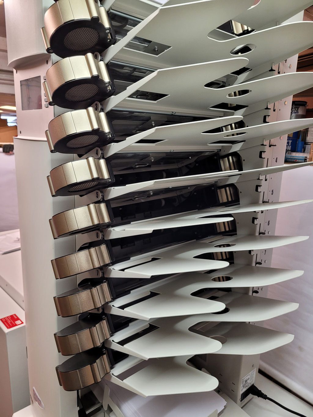 Used / Pre-owned Morgana ACF-510 Airfeeder Collator &amp; BM2000 Booklet Maker System