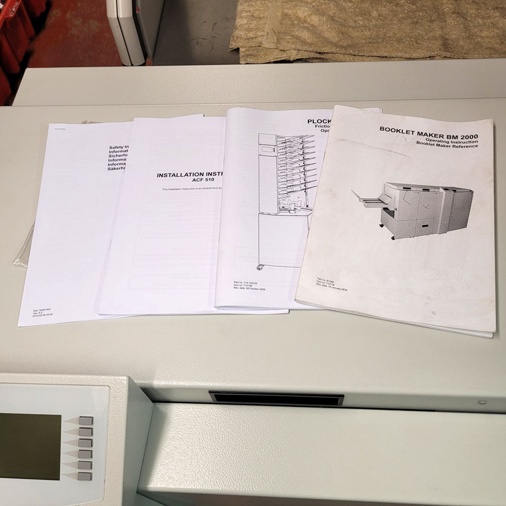 Used / Pre-owned Morgana ACF-510 Airfeeder Collator & BM2000 Booklet Maker System