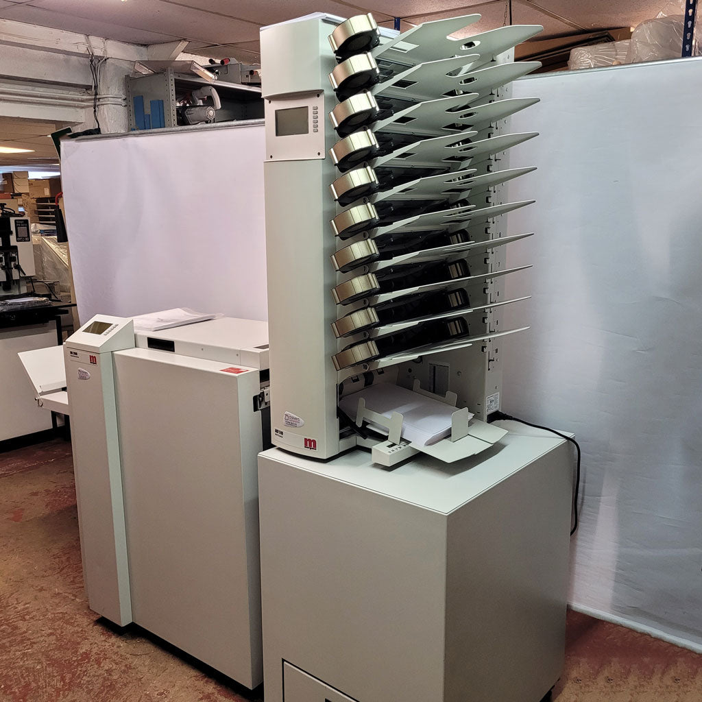 Used / Pre-owned Morgana ACF-510 Airfeeder Collator &amp; BM2000 Booklet Maker System