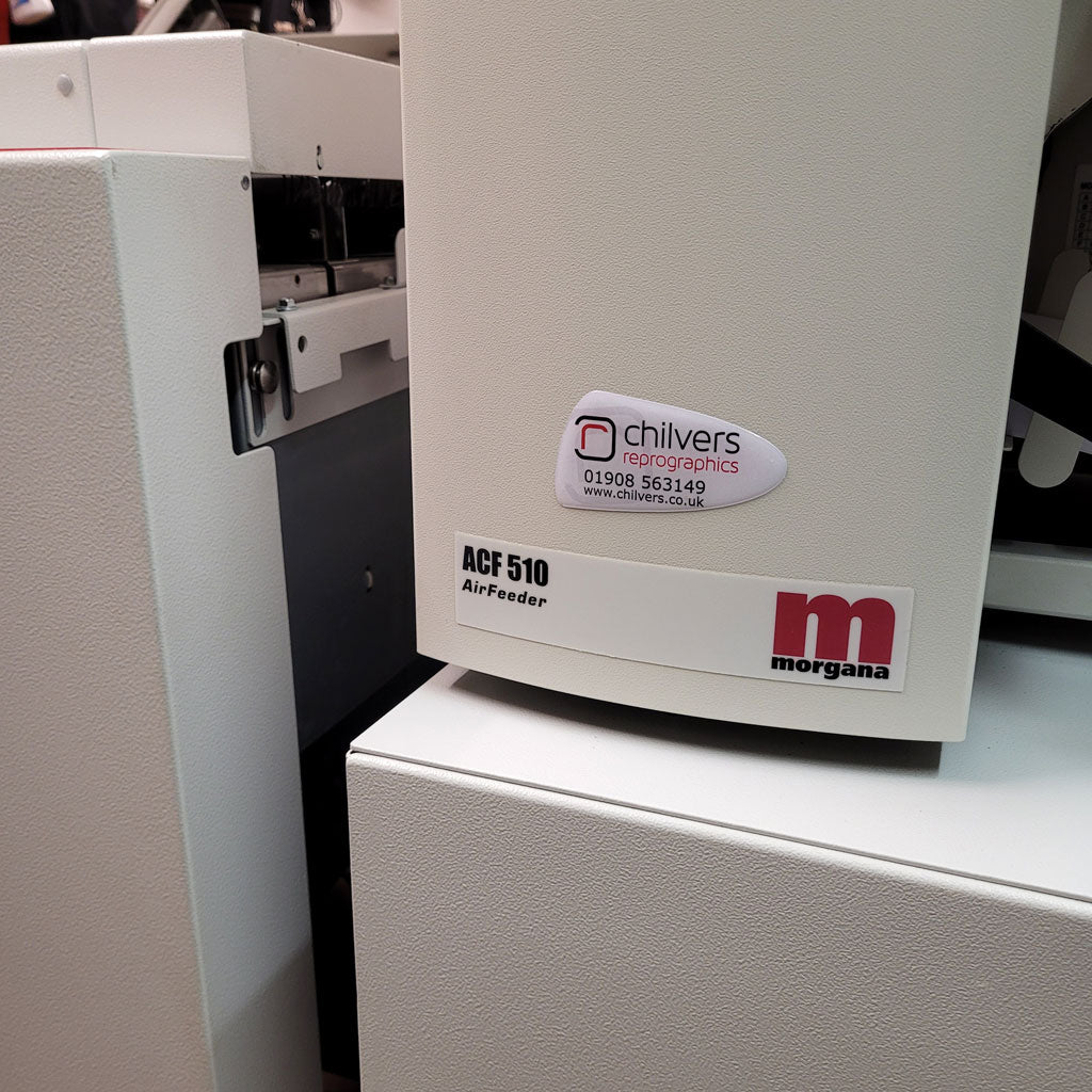 Used / Pre-owned Morgana ACF-510 Airfeeder Collator &amp; BM2000 Booklet Maker System