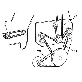 Morgana FSN Numberer Drive Belt Platen To Idler (No 20) - 607-016
