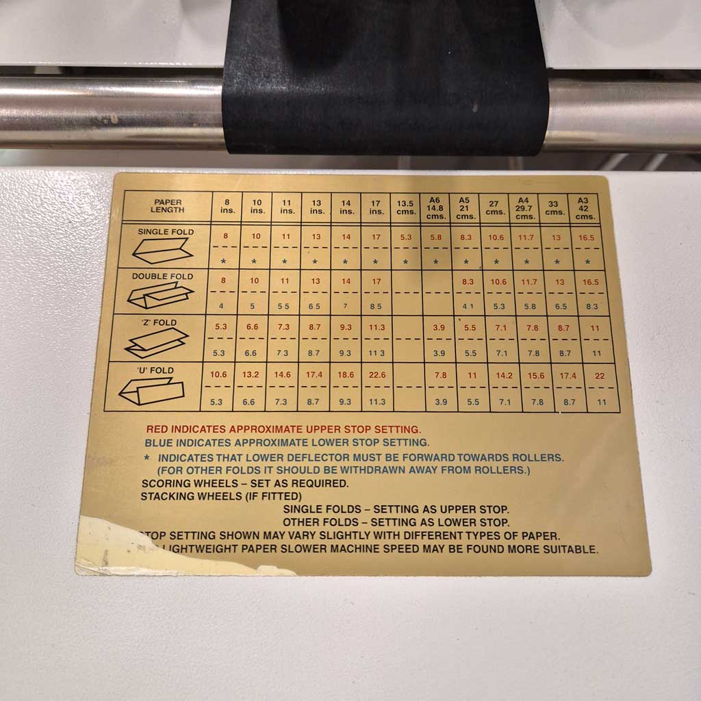 Used / Pre-owned Rexel Foldex 1200 Paper Folder