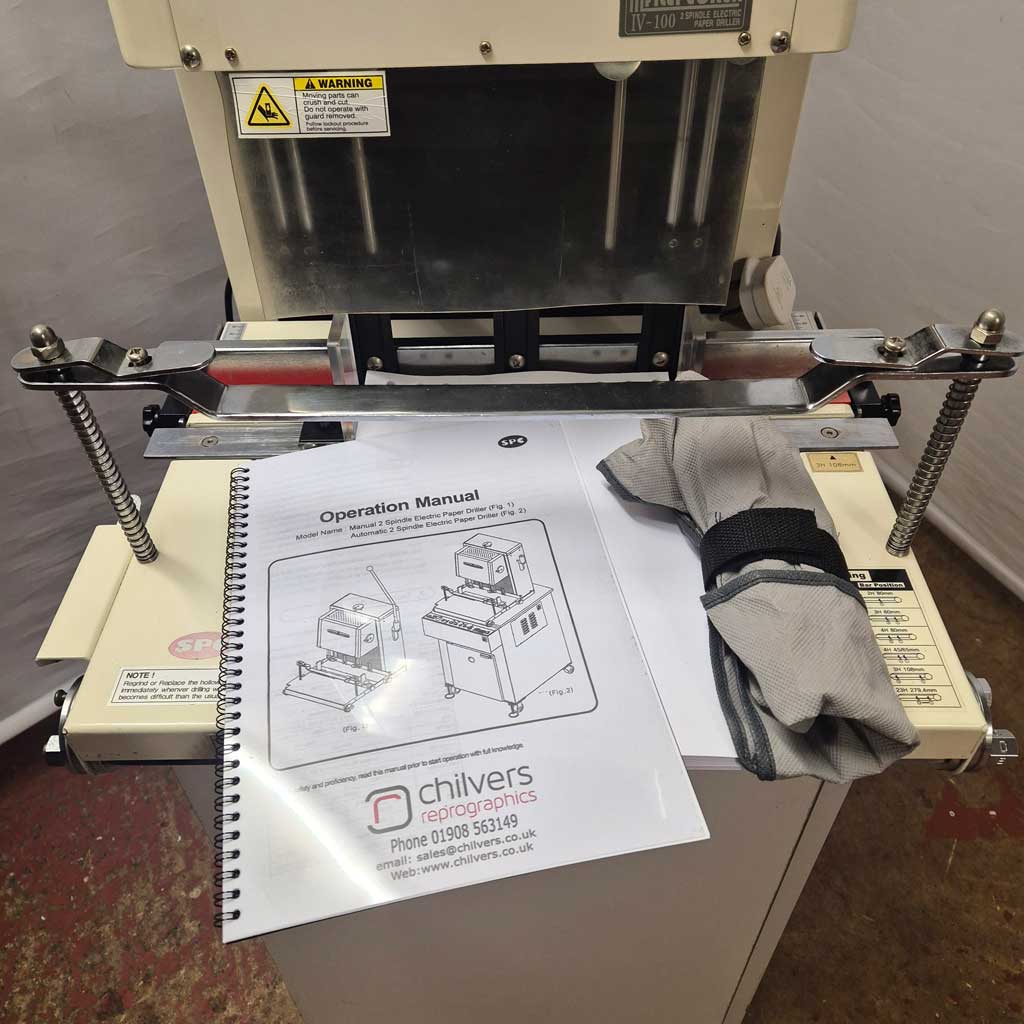 Used / Pre-owned SPC 4 (100) Twin Spindle Paper Drill