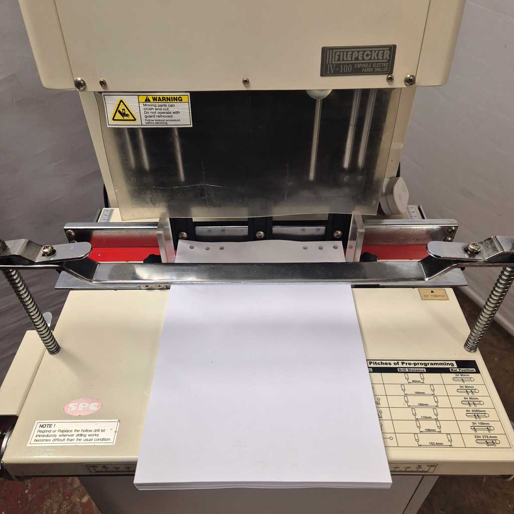 Used / Pre-owned SPC 4 (100) Twin Spindle Paper Drill