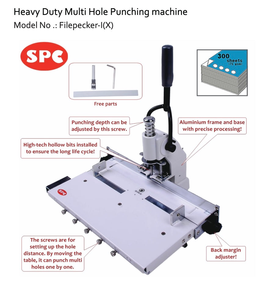 SPC Filepecker 1-X Paper Punch