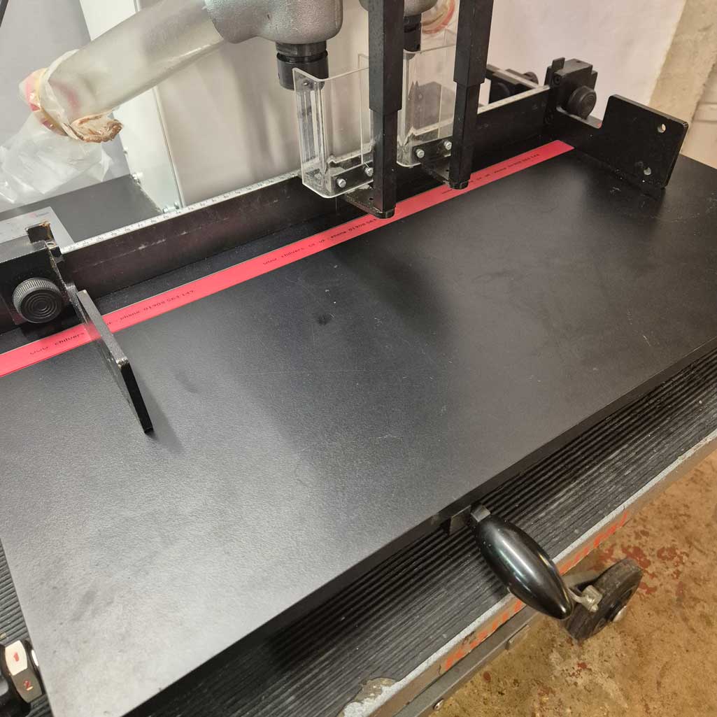 Used / Pre-owned Stago PB 2015 Twin Hole Paper Drill (Bench Top)