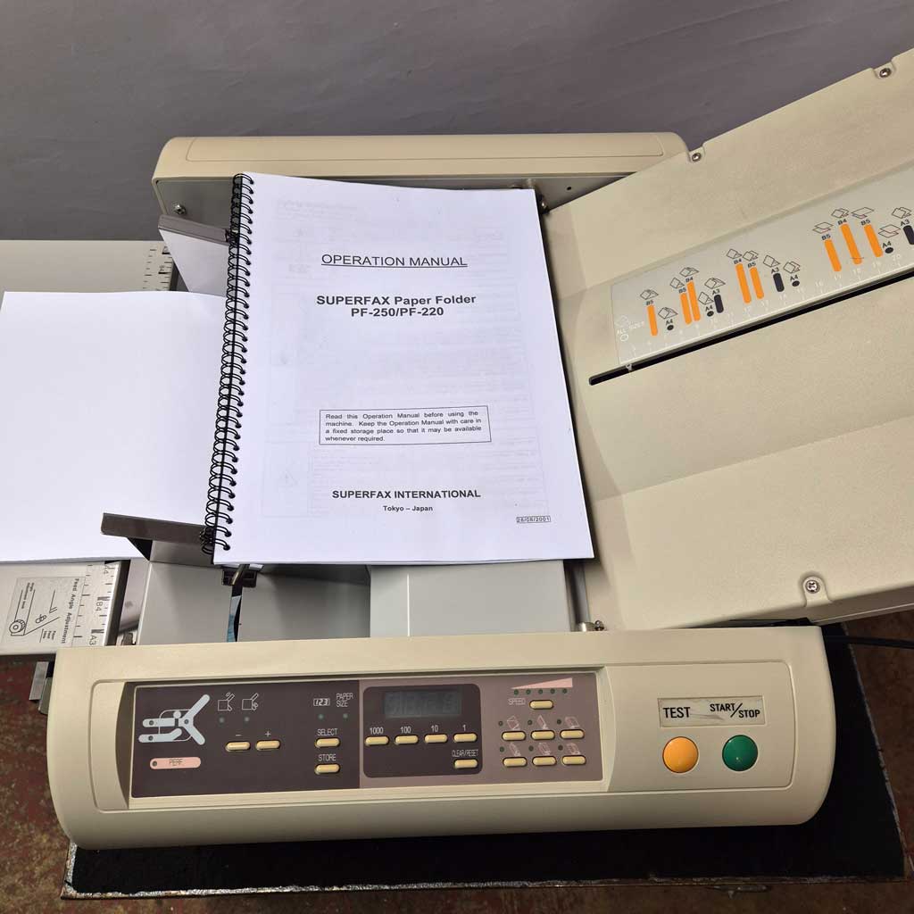 Used / Pre-owned SuperFax / Uchida PF-220 Paper Folder