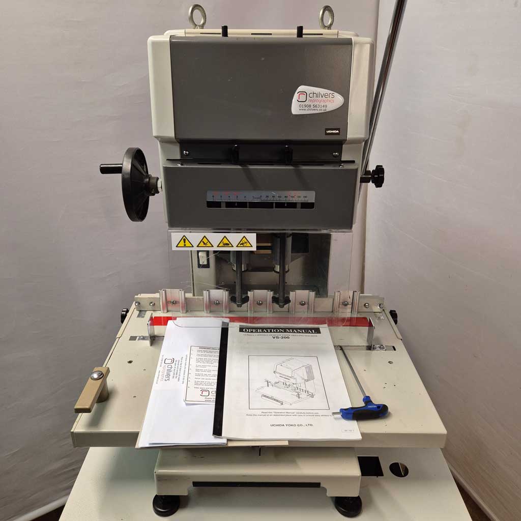 Used / Pre-owned Uchida VS200 Twin Spindle Paper Drill