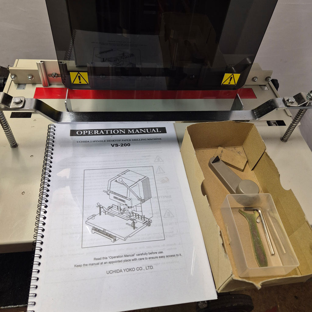 Used / Pre-owned Uchida VS200 Twin Spindle Paper Drill