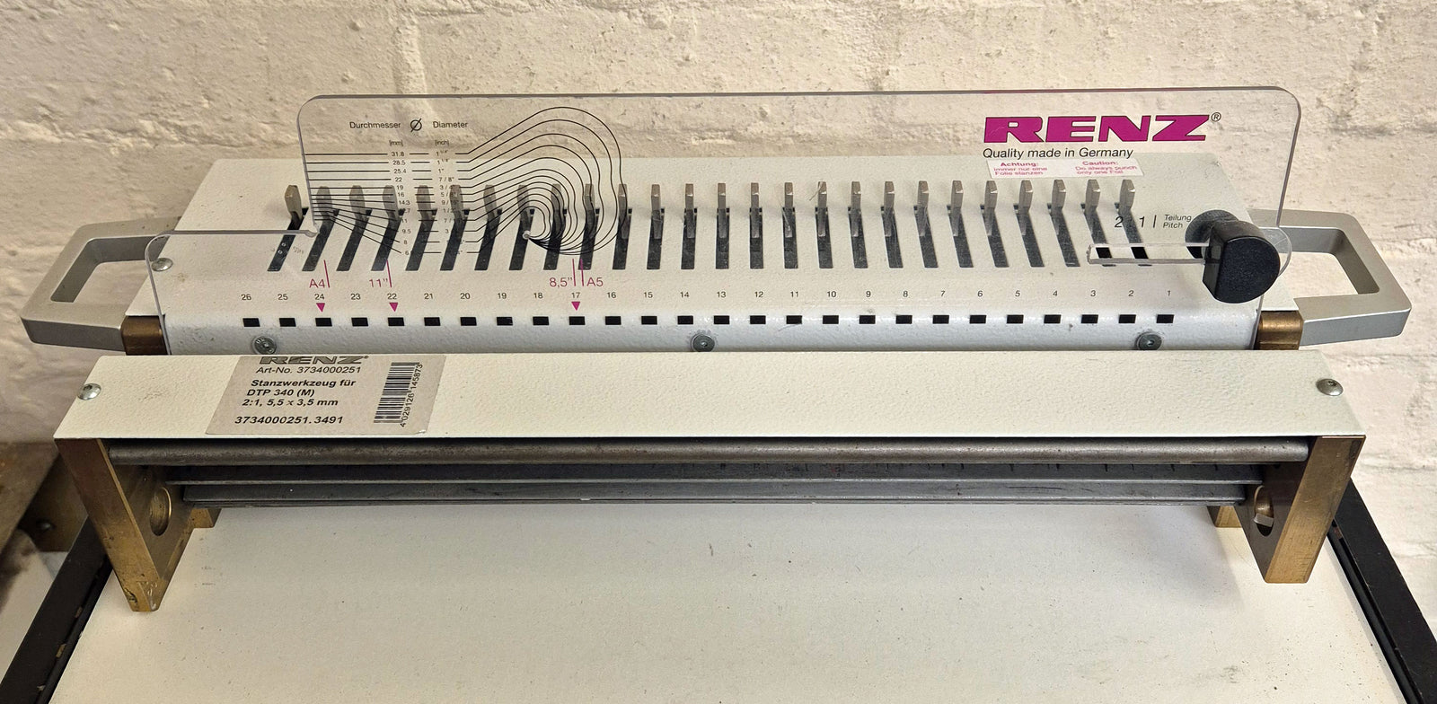 Used / Pre-owned Renz DTP-340M Dies