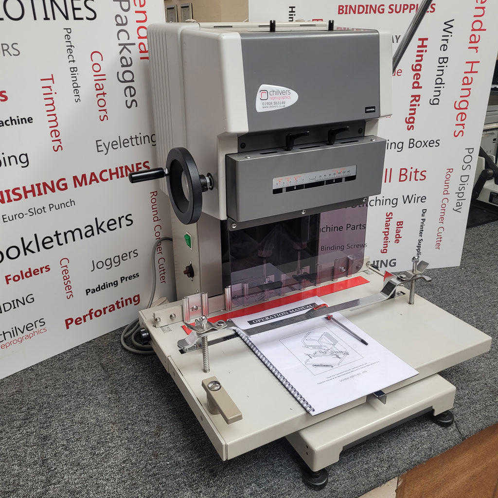 Used / Pre-owned Uchida VS200 Twin Spindle Paper Drill