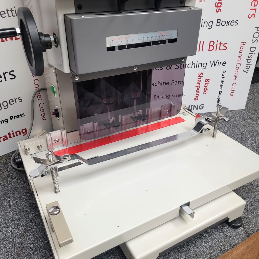 Used / Pre-owned Uchida VS200 Twin Spindle Paper Drill