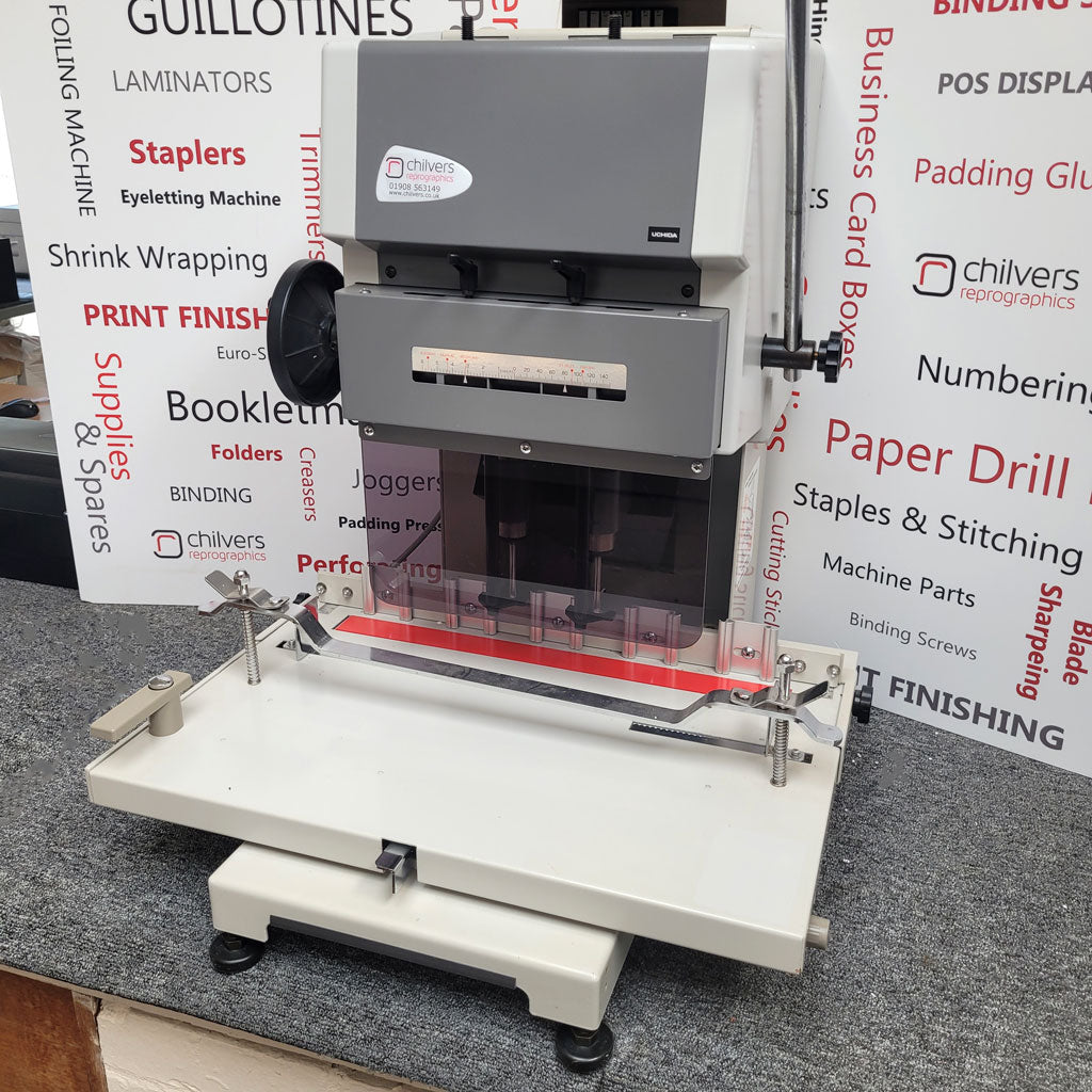 Used / Pre-owned Uchida VS200 Twin Spindle Paper Drill
