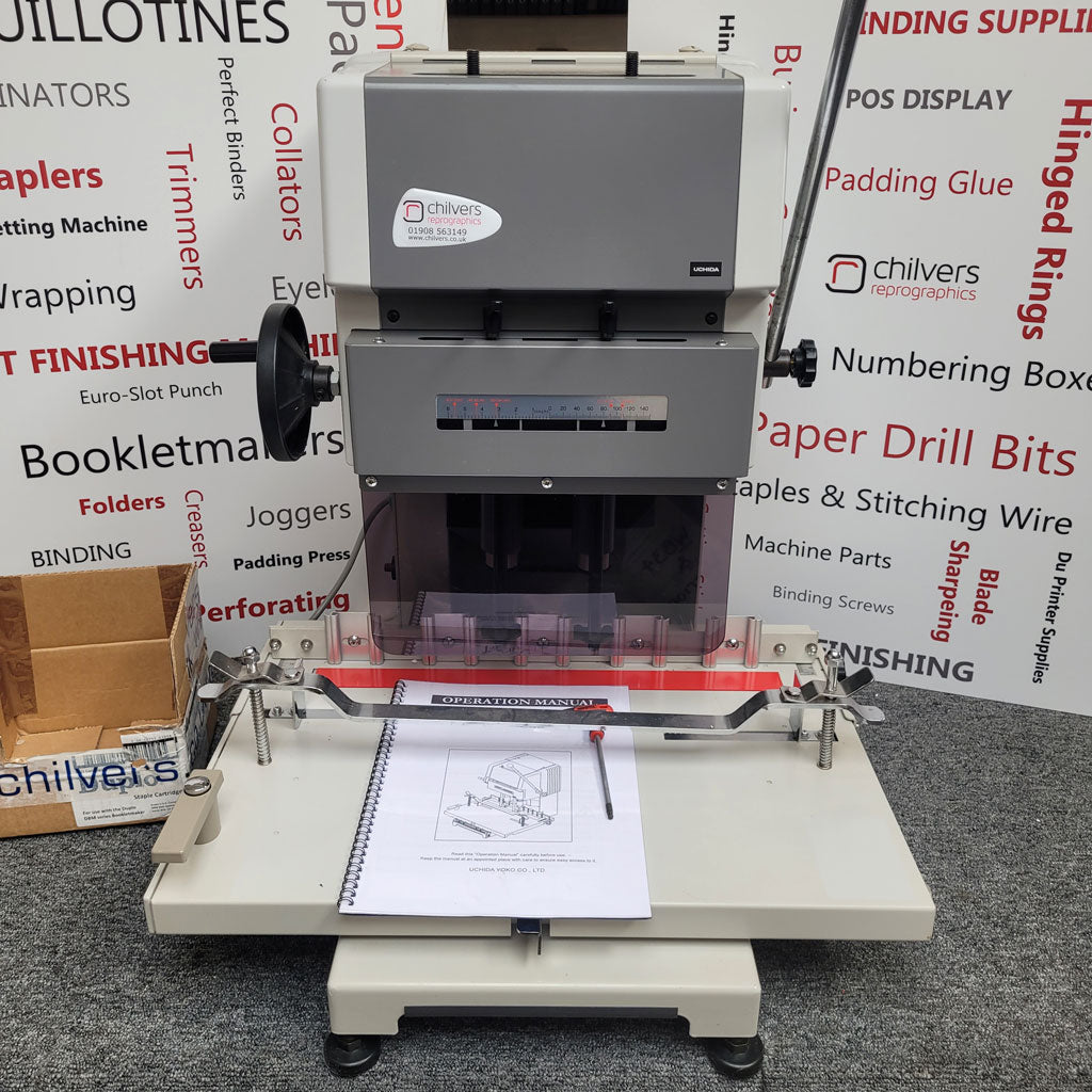 Used / Pre-owned Uchida VS200 Twin Spindle Paper Drill