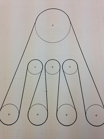 Iram 16 Paper Drill Main Drive Belt (35mm)