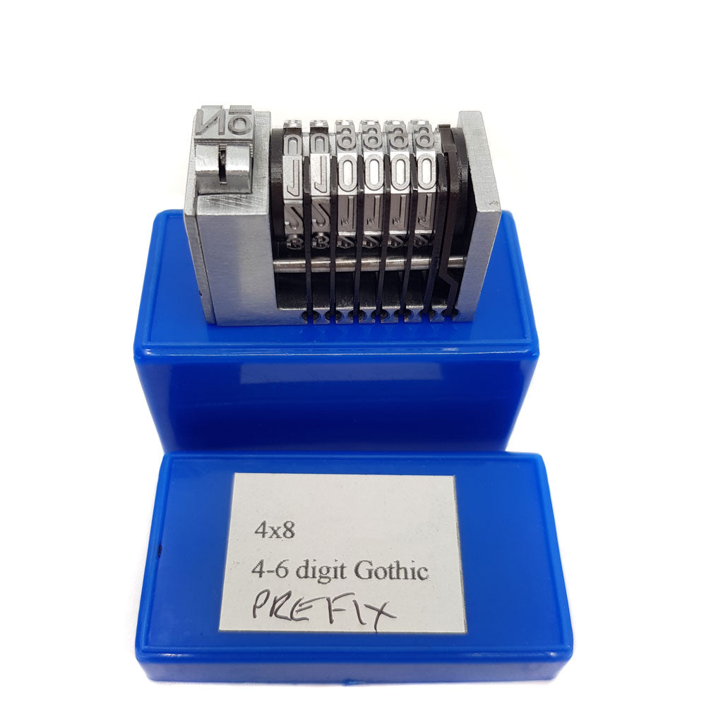 Letter Press Numbering Boxes (36x18mm / 49x22mm)