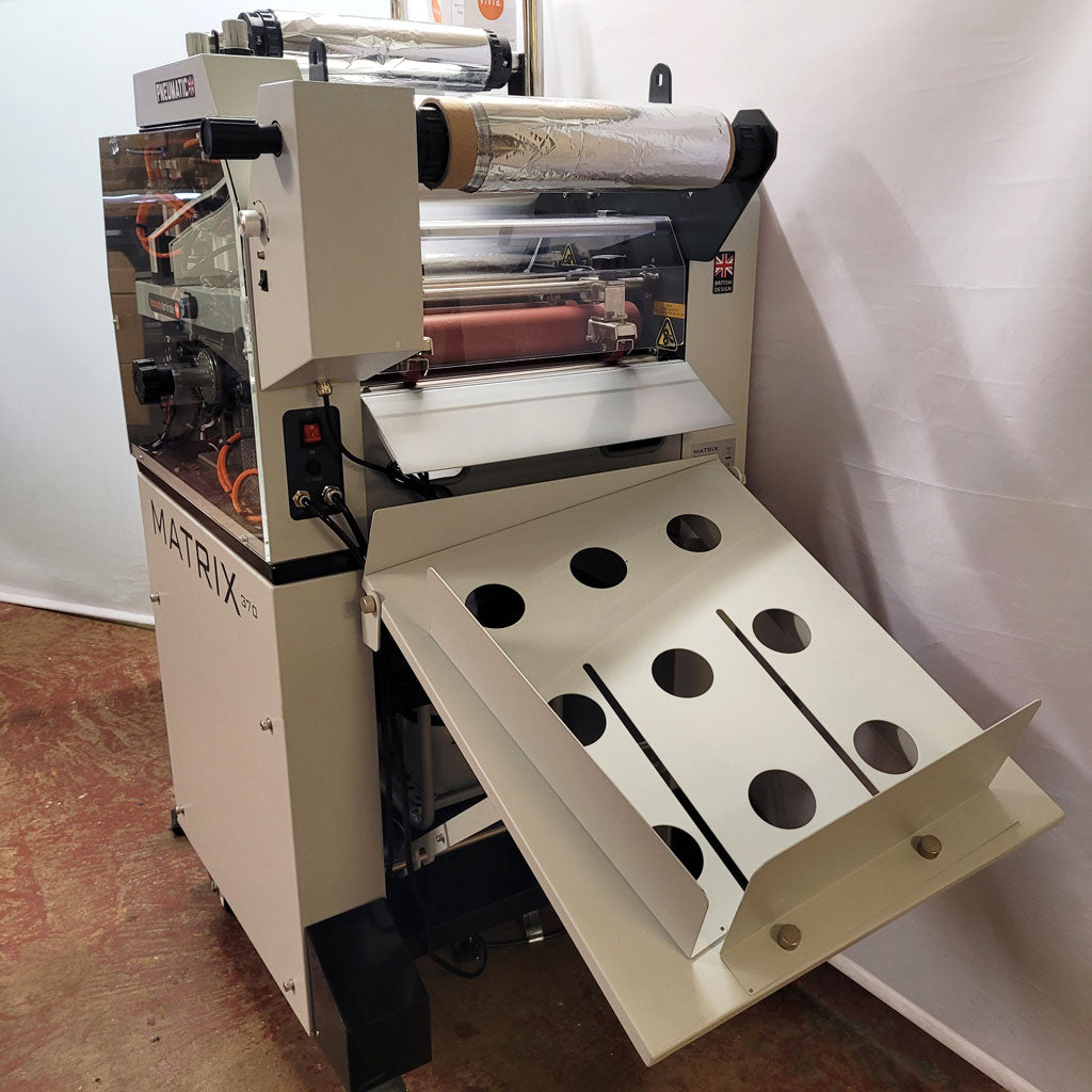 Used / Pre-owned Matrix MX 370P Pneumatic Single Sided Laminator/Foiling