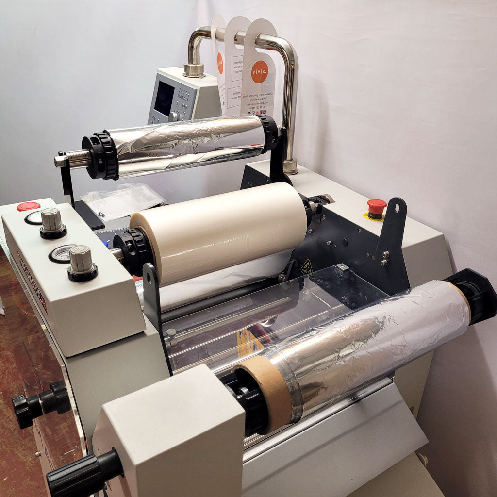 Used / Pre-owned Matrix MX 370P Pneumatic Single Sided Laminator/Foiling