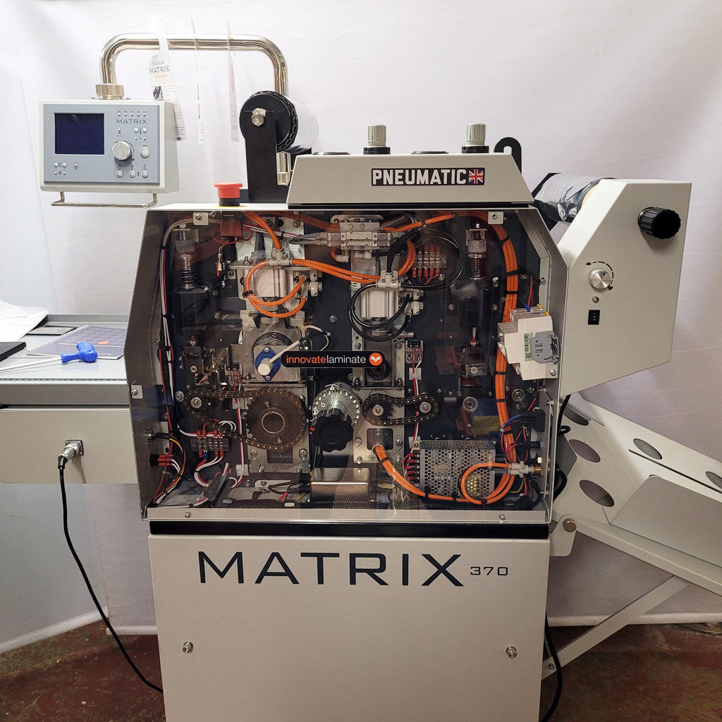 Used / Pre-owned Matrix MX 370P Pneumatic Single Sided Laminator/Foiling